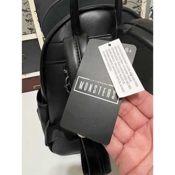 Universal Monsters Frankie and Bride Cosplay Mini Loungefly Backpack NWT - Picture 3 of 4